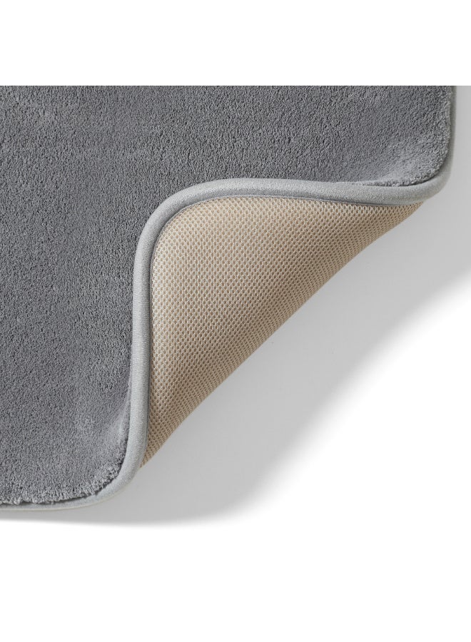 Home Box Extra Comfort Memory Foam Bath Mat - Grey - Image 4
